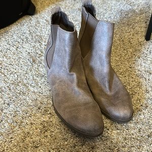 Womens Brown Dress Booties